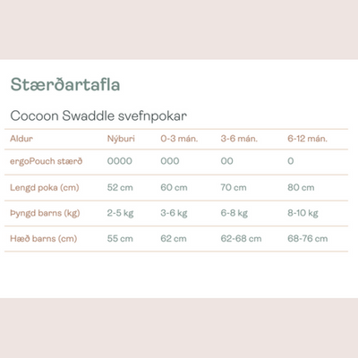 Cocoon Swaddle svefnpoki - Oatmeal Marle