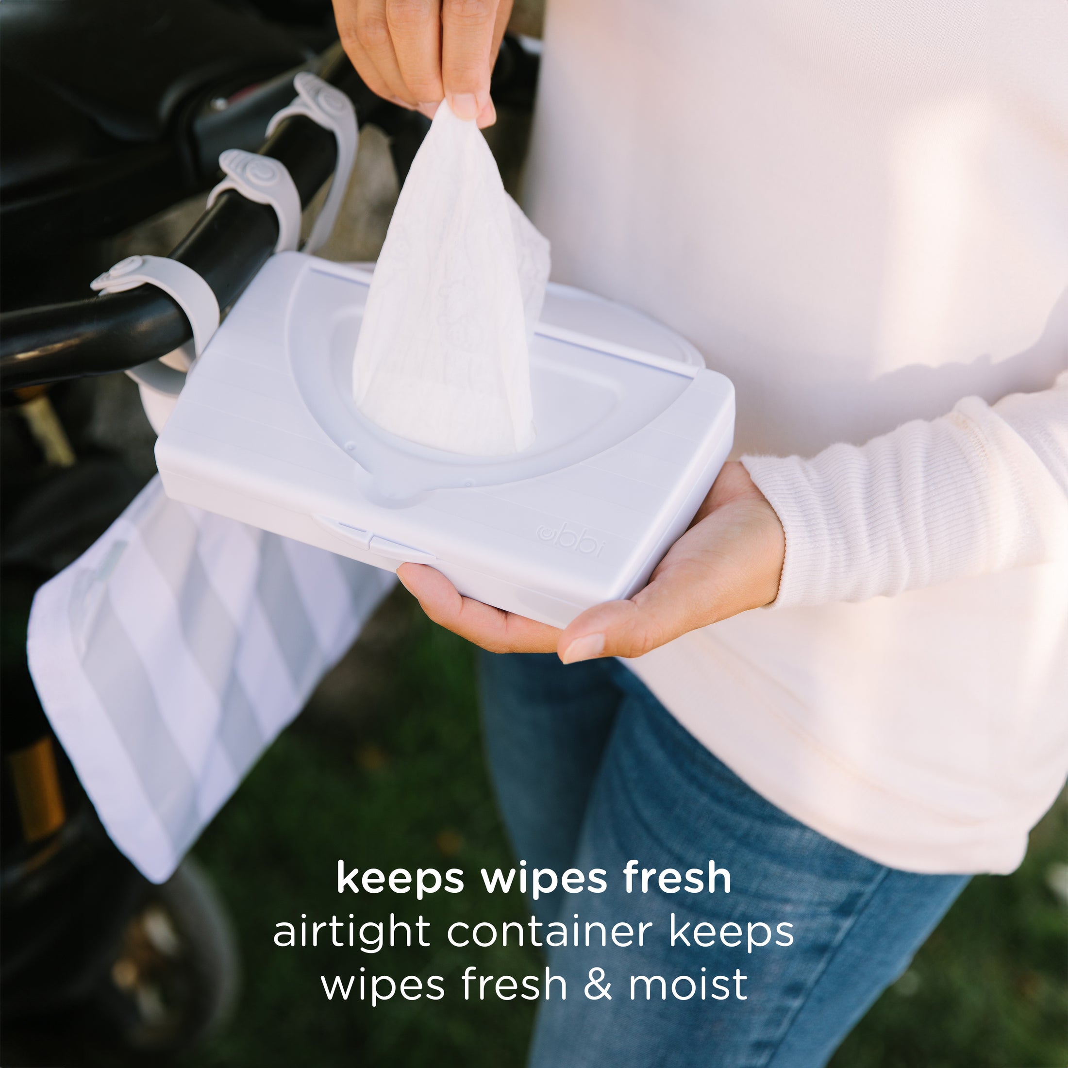 Ubbi OnTheGo blautþurrkubox, Taupe