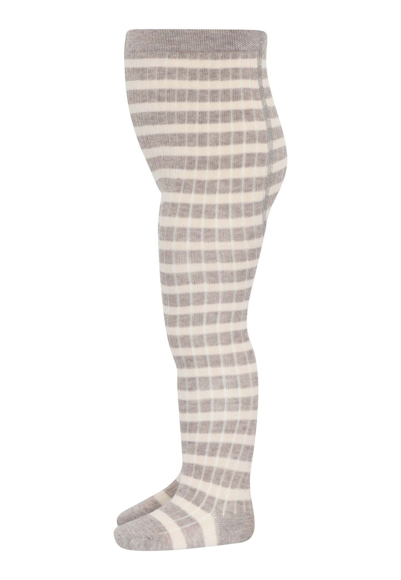 MP sokkabuxur stripes - Light Brown Melange