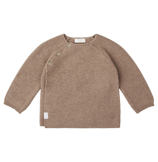 Peysa, knitted - Taupe Melange