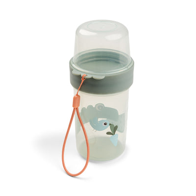 To go 2-way snack container - Croco Green