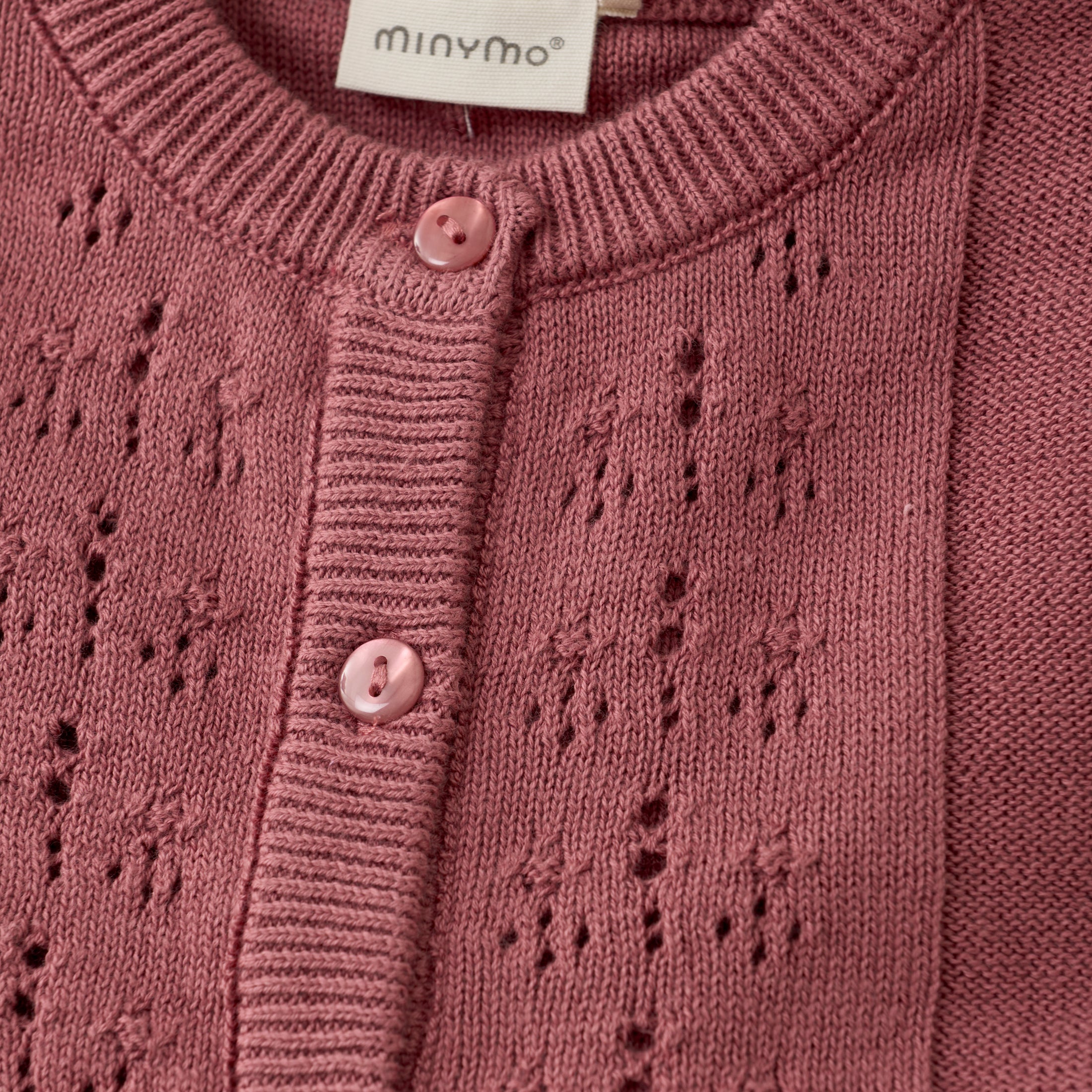 Hneppt peysa - Withered Rose