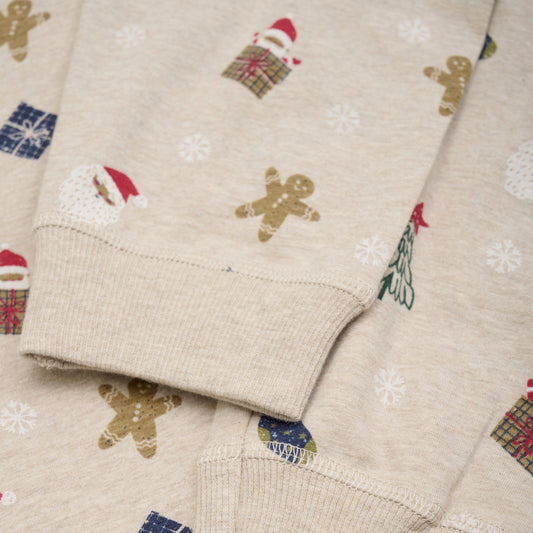 Jólanáttföt - Beige Melange