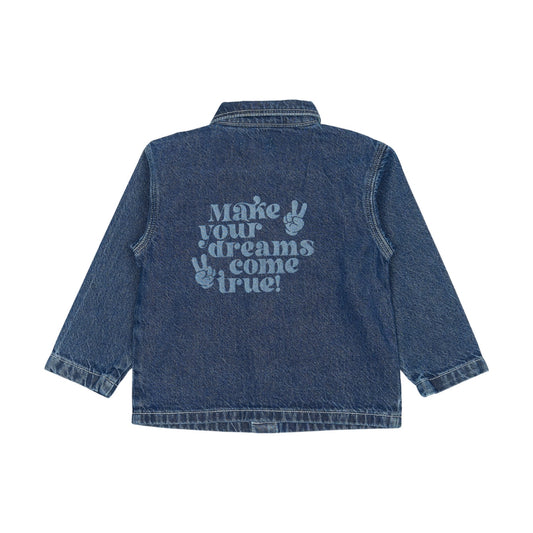 Parker gallaskyrta - Blue Denim