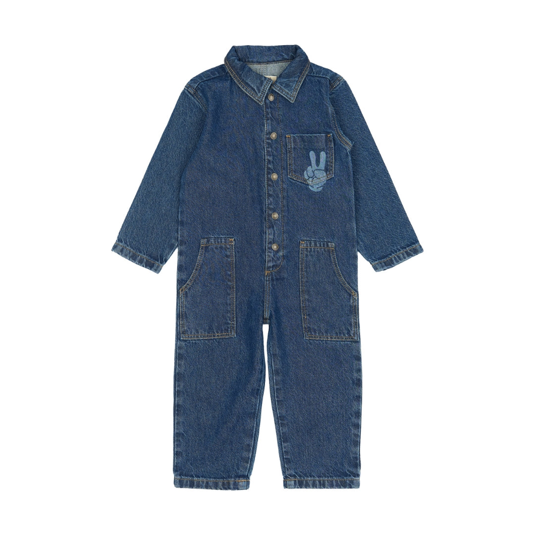 Parker samfestingur - Blue Denim