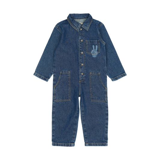 Parker samfestingur - Blue Denim