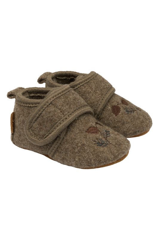 Ullarskór m/útsaum - Melange Denver