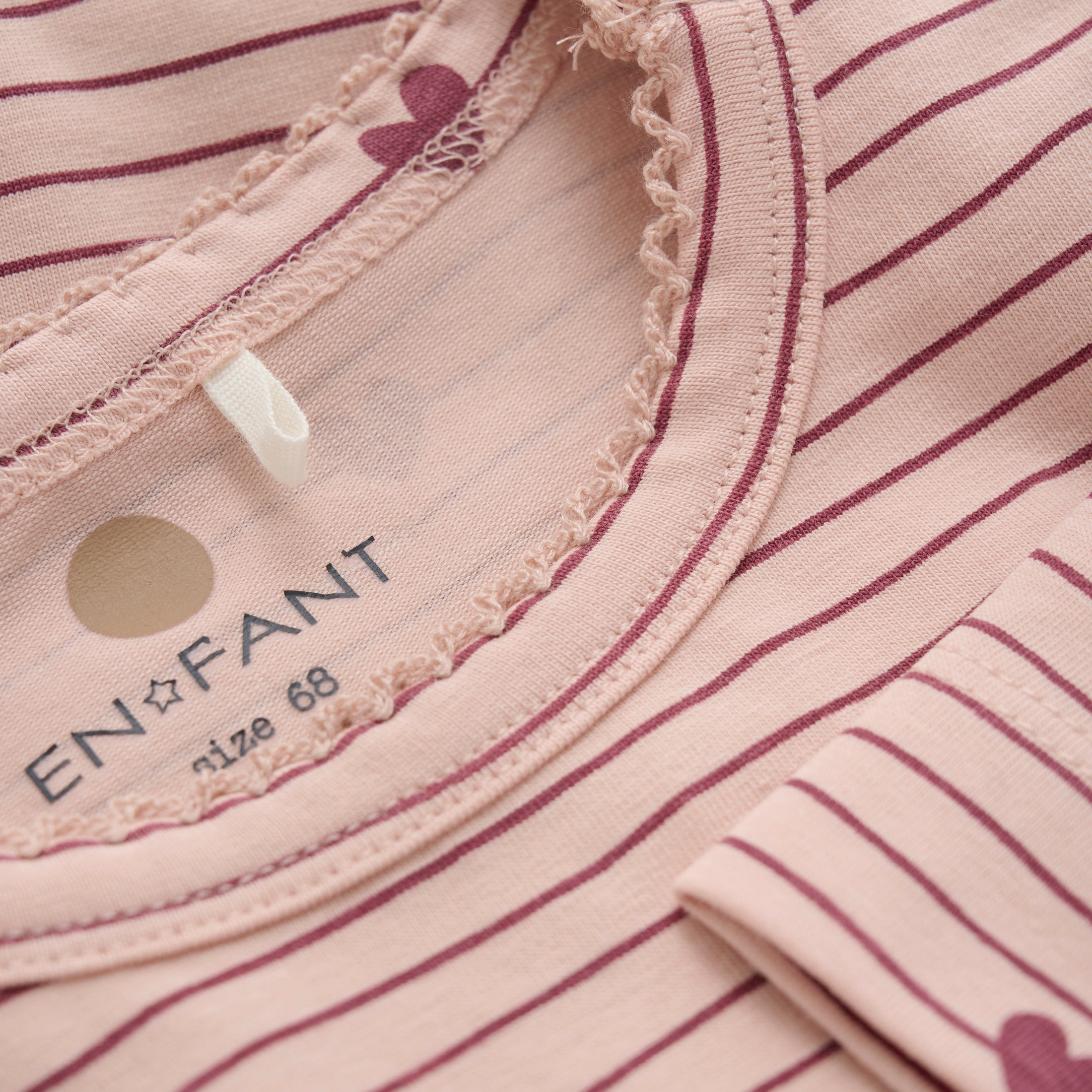 Samfella m/hjörtum - Cameo Rose