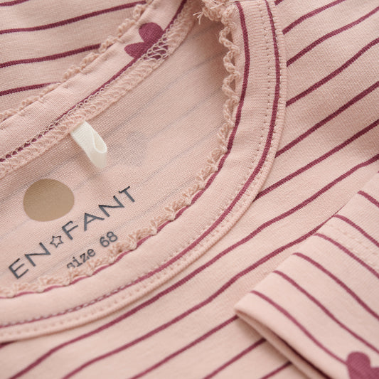 Samfella m/hjörtum - Cameo Rose