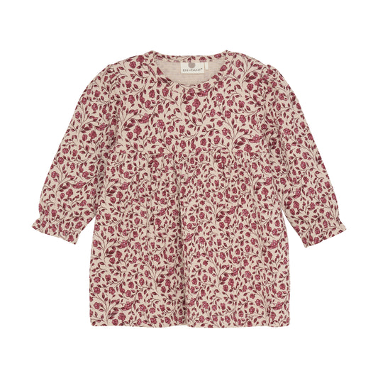 Kjóll m/blómum - French Oak