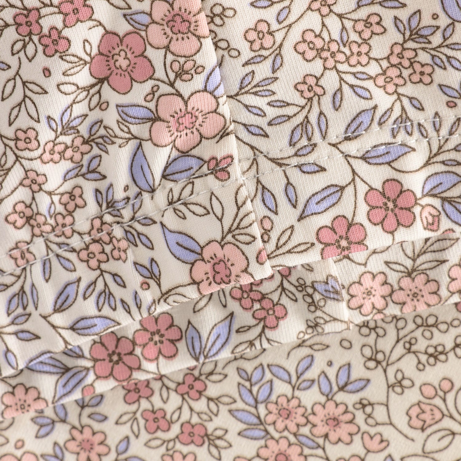 Leggings, flowers - Eggnog