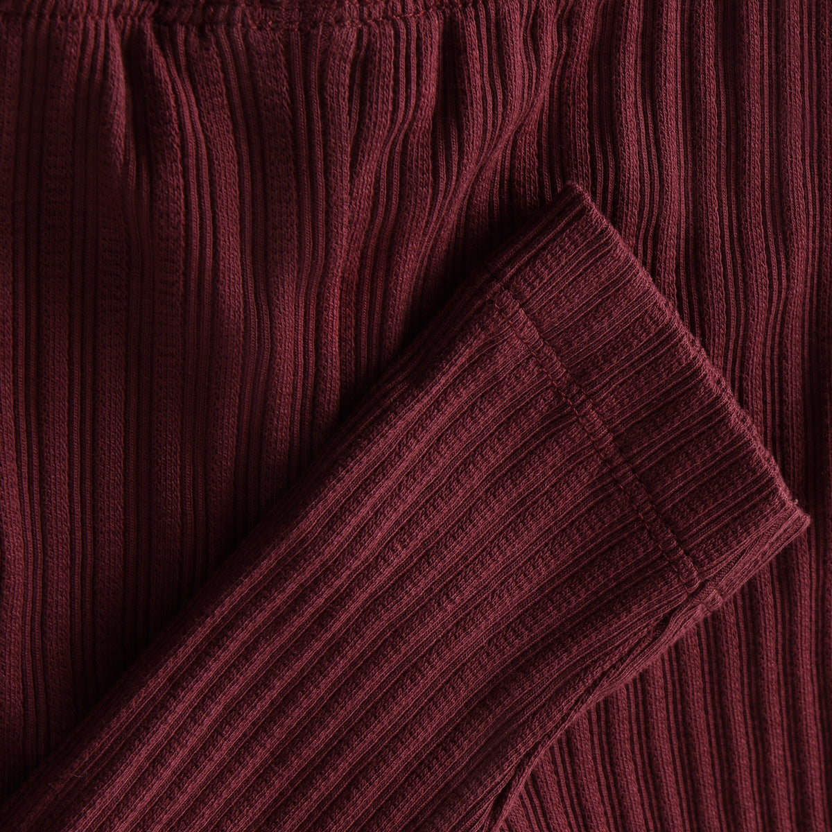 Leggings, Pointelle - Burgundy