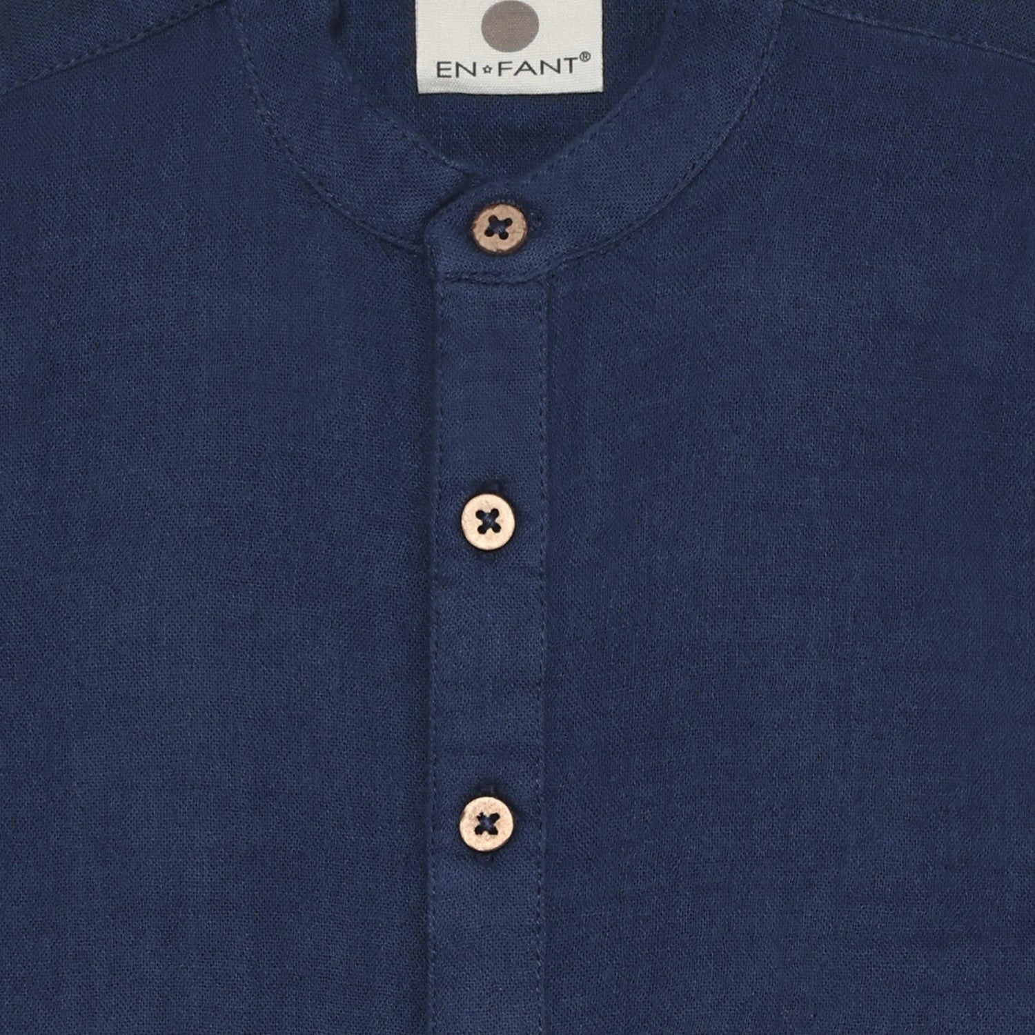 Skyrta, muslin - Medieval Blue