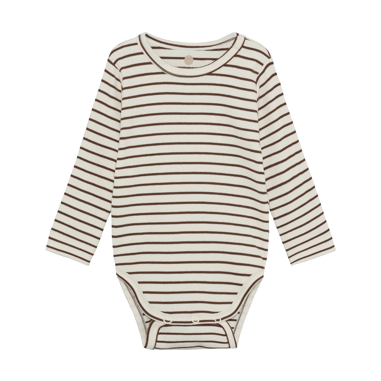Samfella, rib stripe - Chestnut