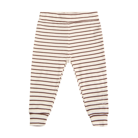 Buxur, rib stripe - Chestnut