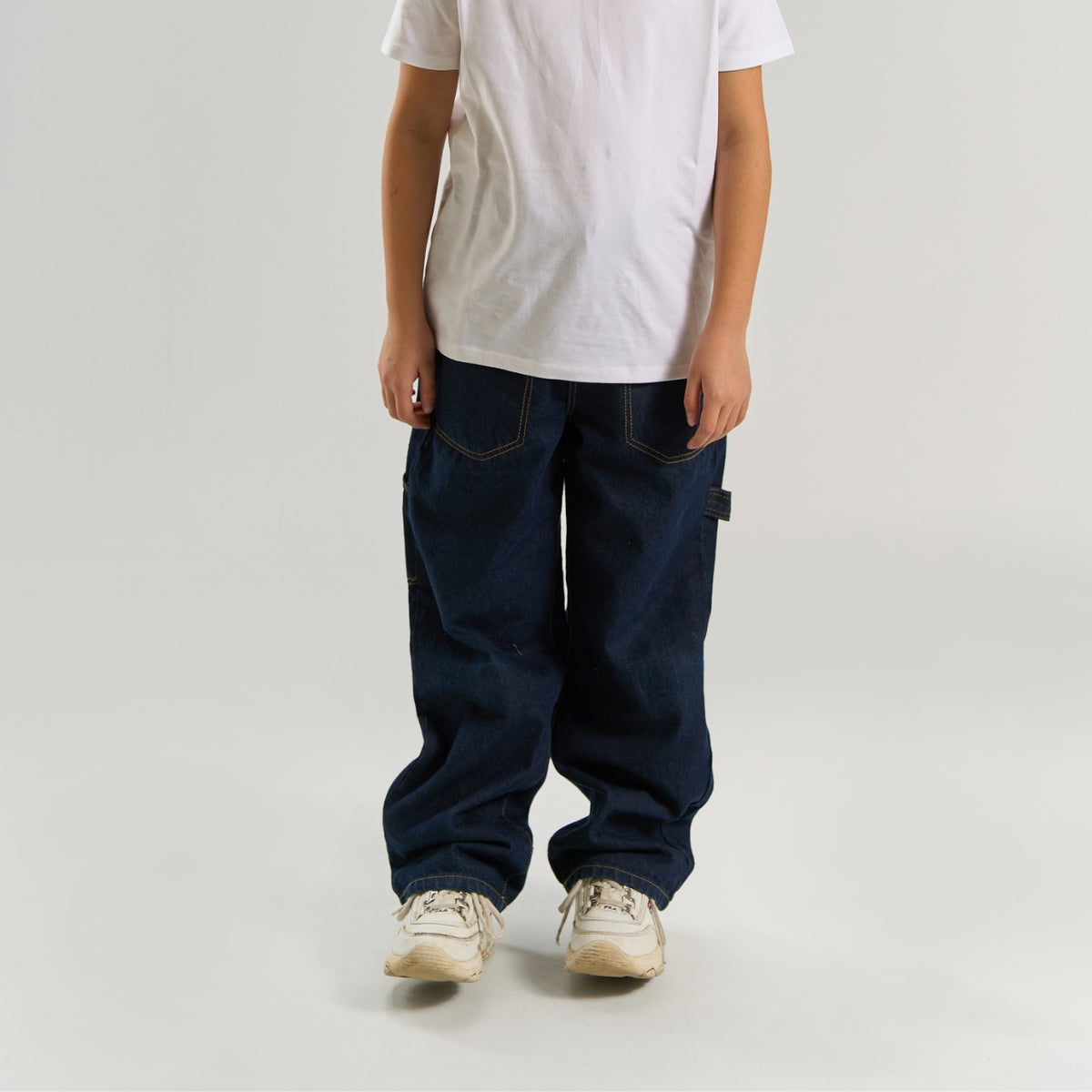 Baggy Jeans, Bern - Unwashed Blue Denim 398