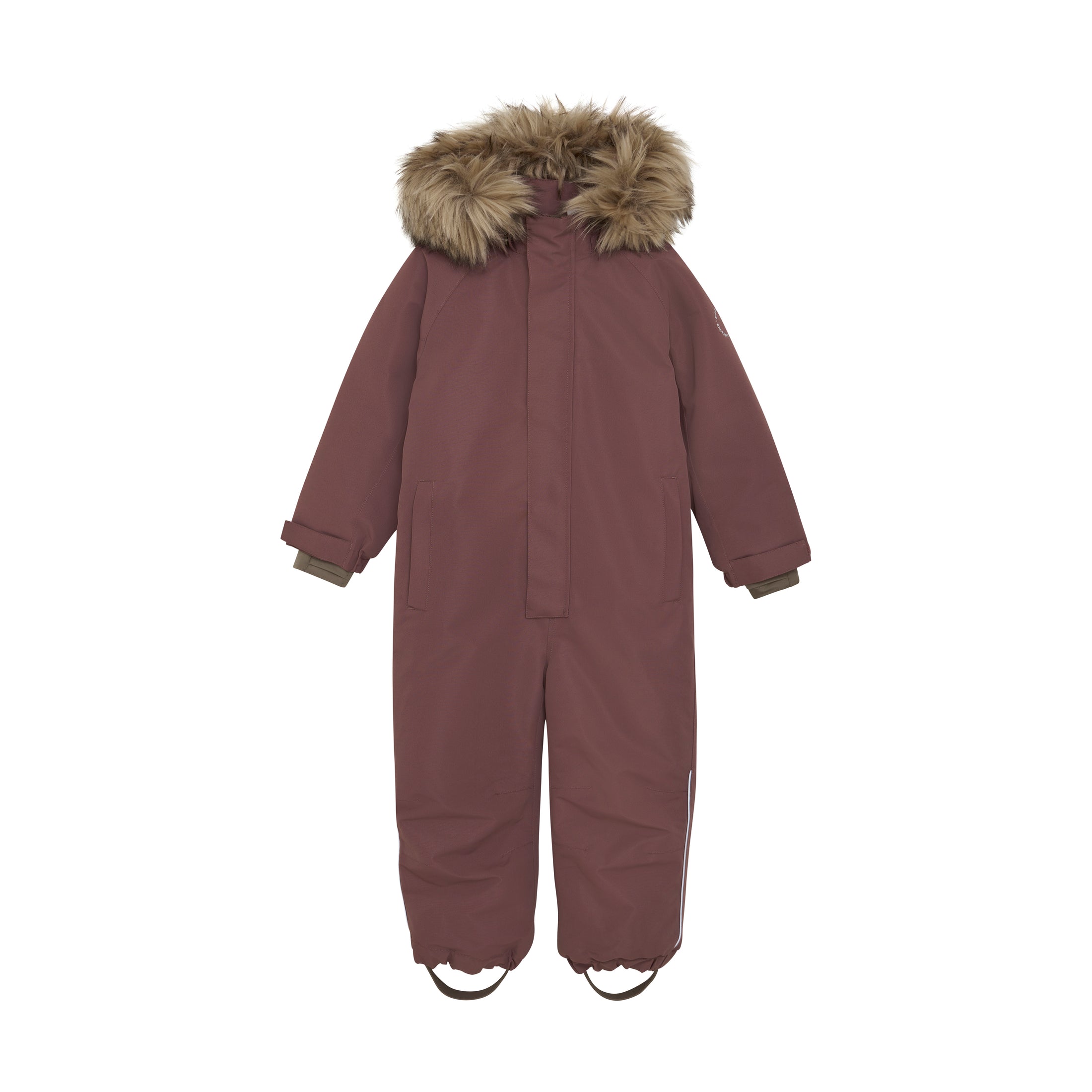 Kuldagalli m/loðkraga - Rose Taupe