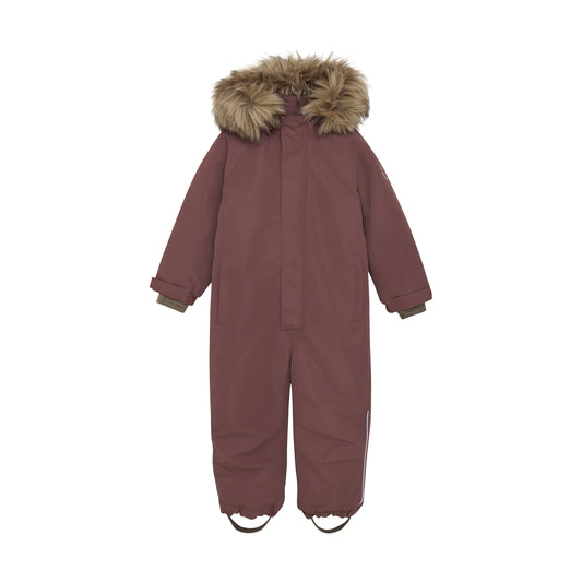 Kuldagalli m/loðkraga - Rose Taupe