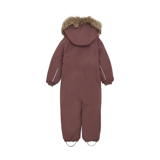 Kuldagalli m/loðkraga - Rose Taupe