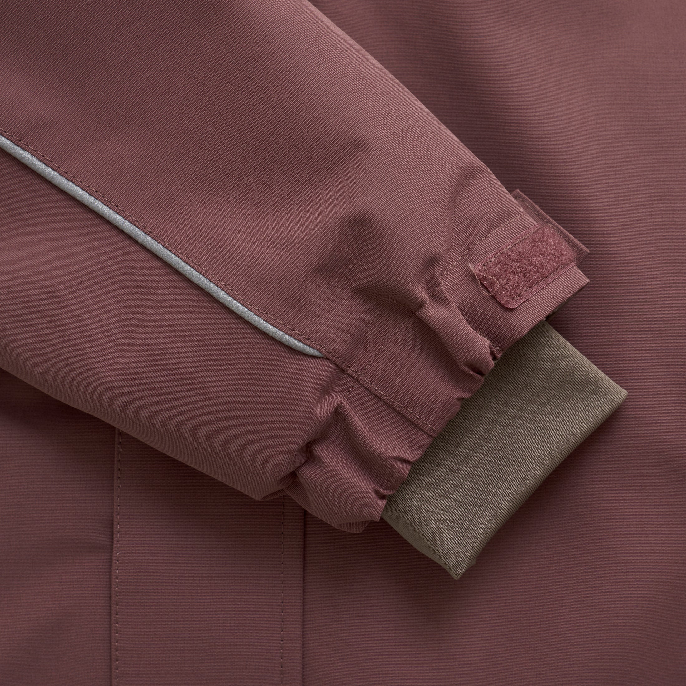 Kuldagalli m/loðkraga - Rose Taupe