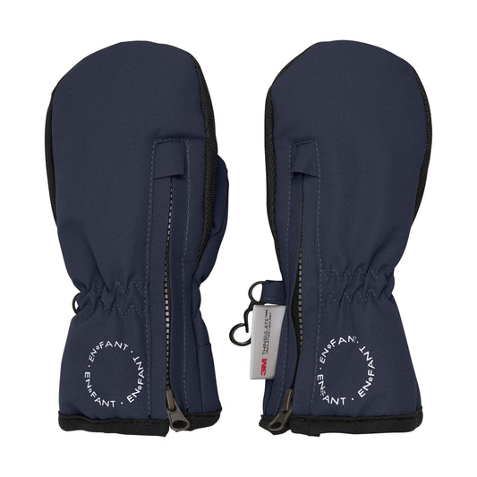 Lúffur m/rennilás - Ebony