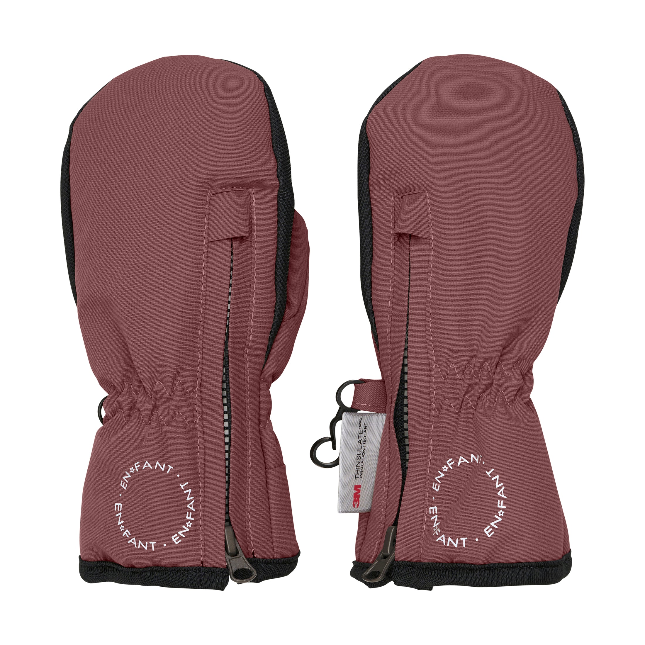 Lúffur m/rennilás - Rose Taupe