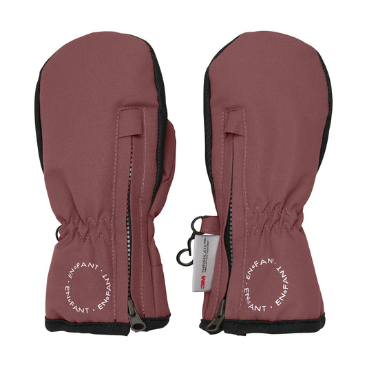 Lúffur m/rennilás - Rose Taupe