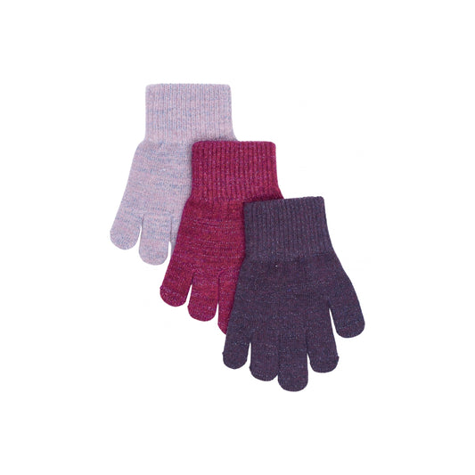 Ullarvettlingar glitter 3pk - Catawaba Grape