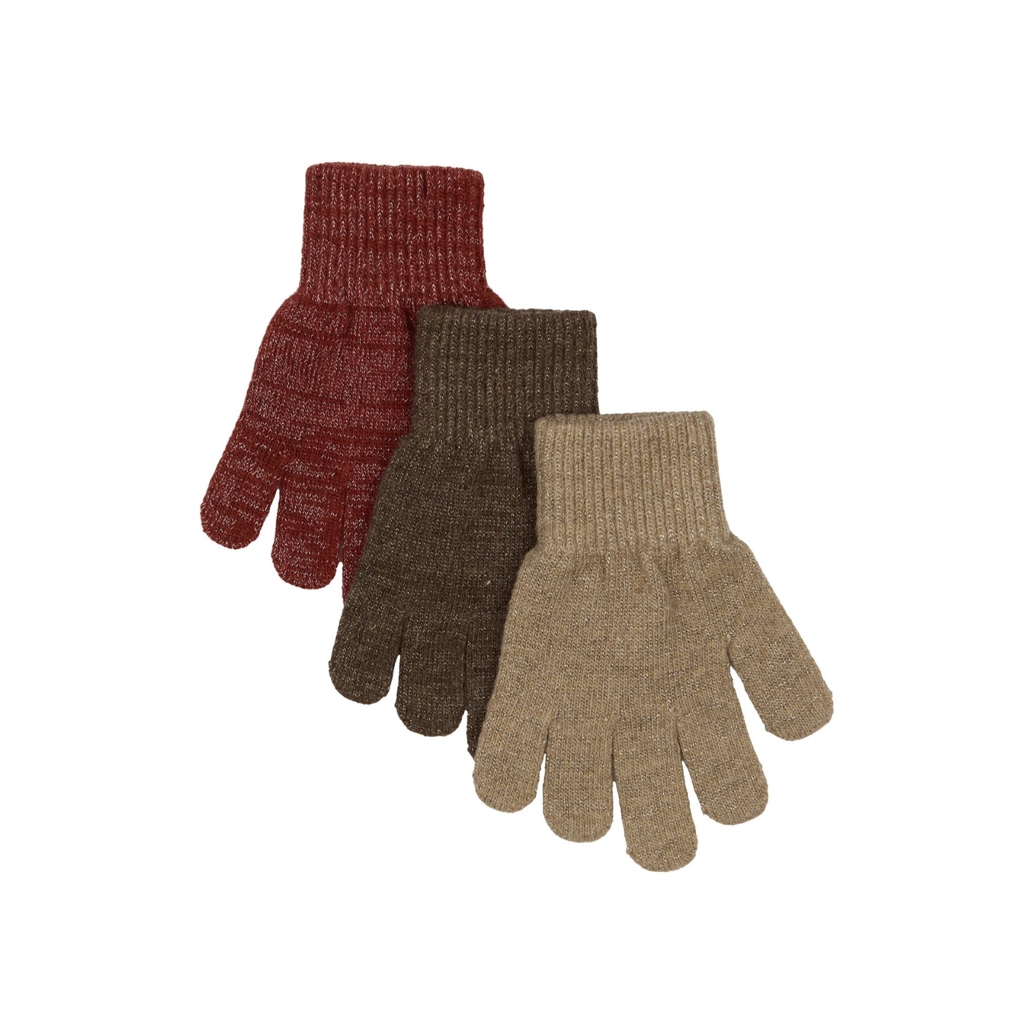 Glitter vettlingar 3pk - Doeskin