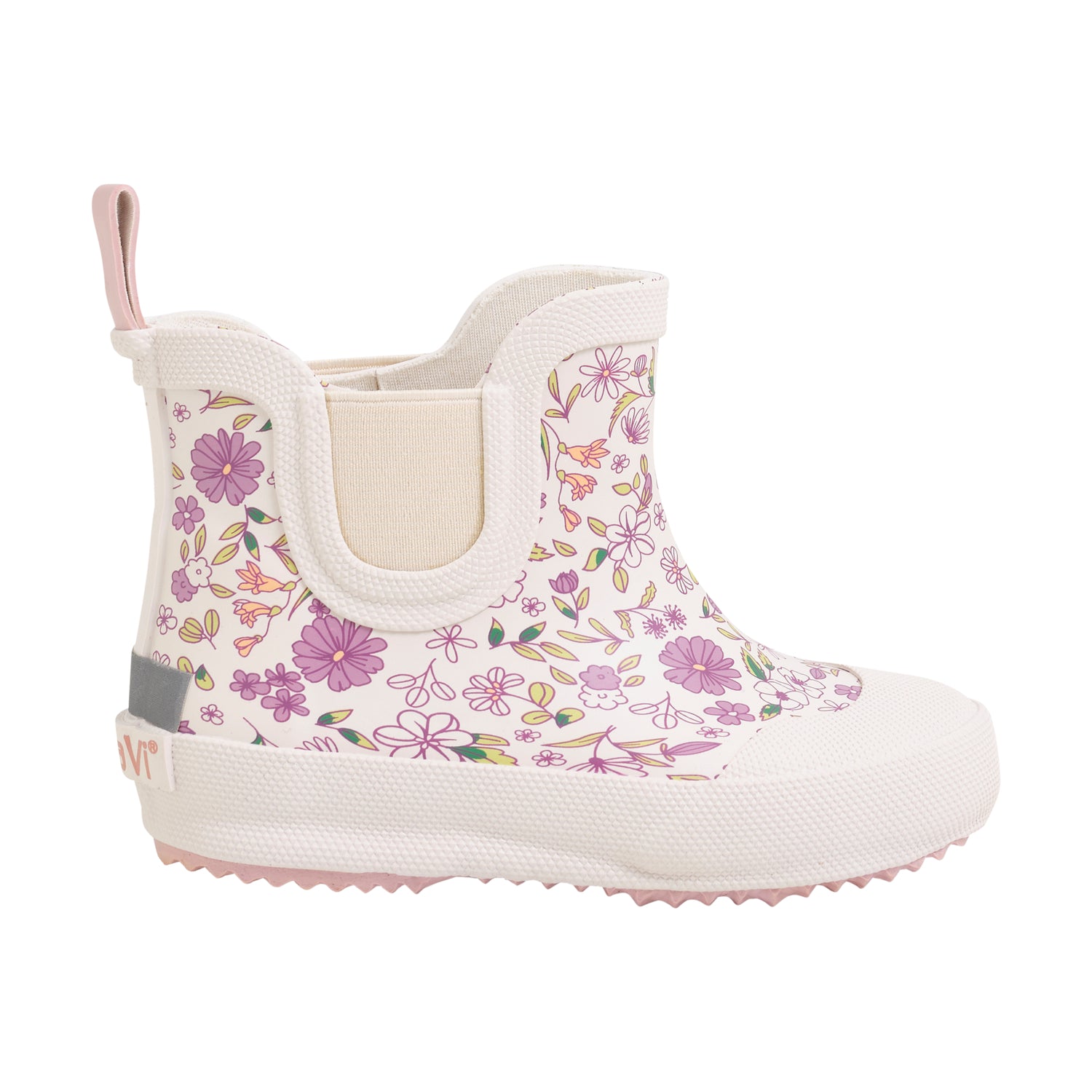 Ökklastígvél m/blómum - Misty Rose