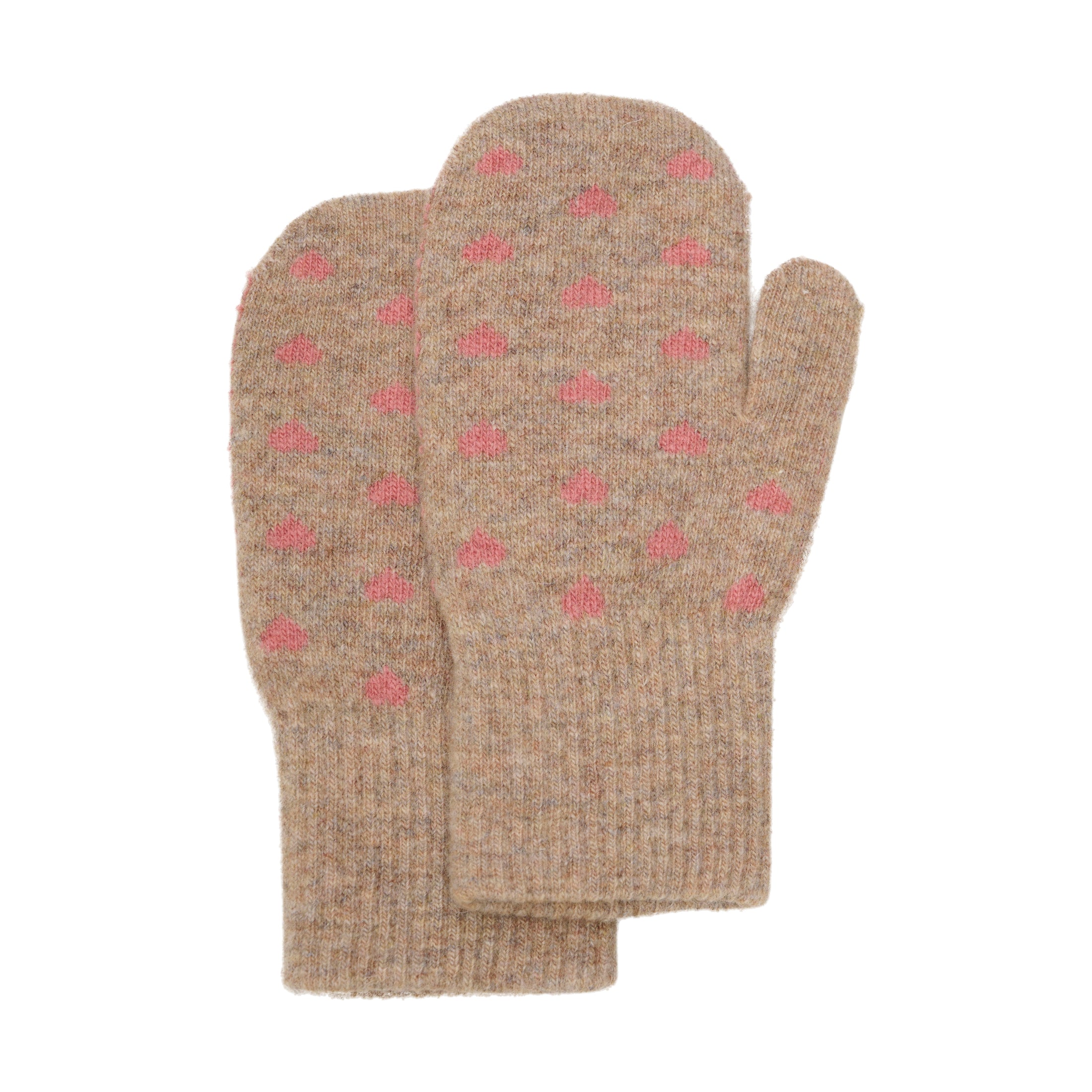 Vettlingar m/ull - Brick Dust