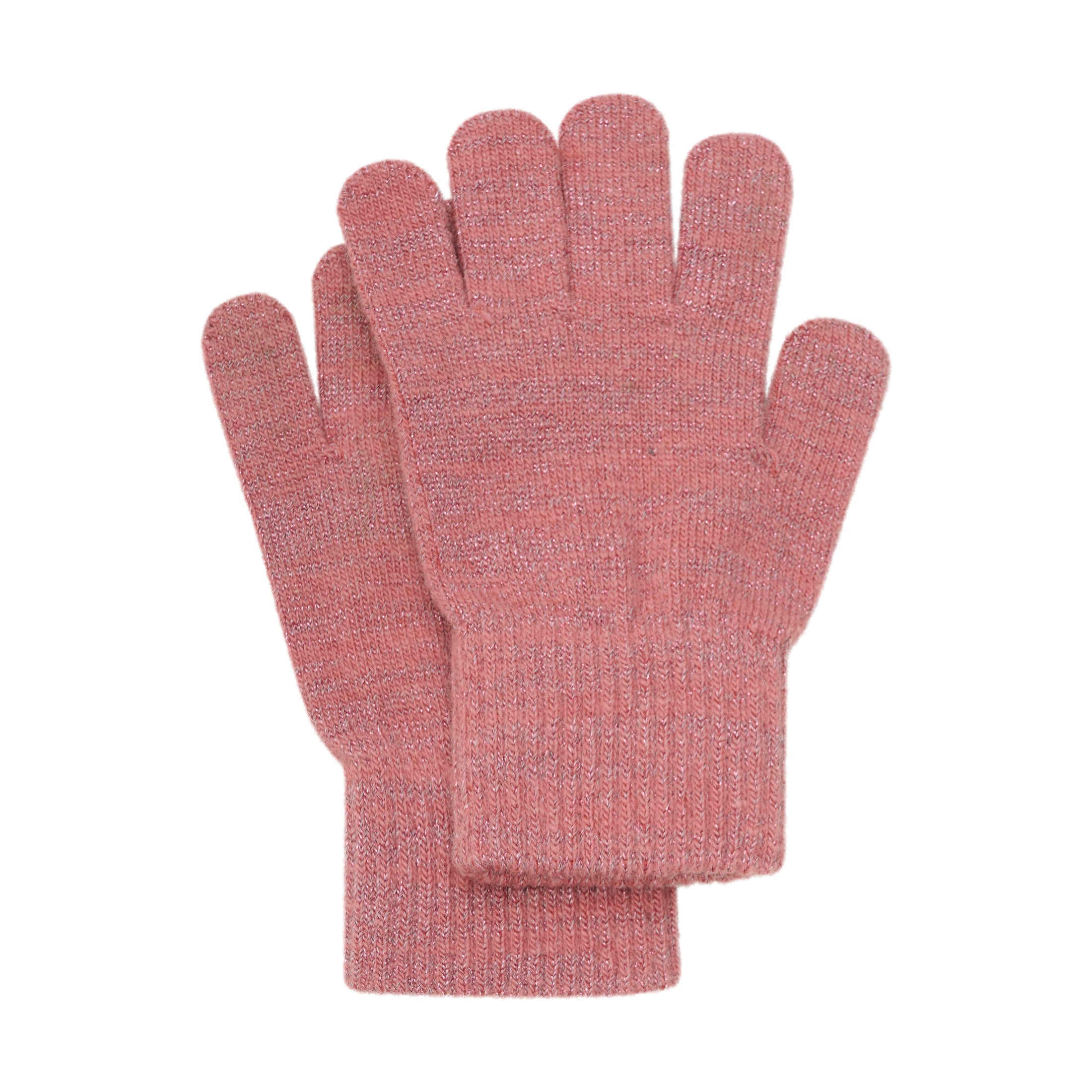 Fingravettlingar m/ull - Brick Dust