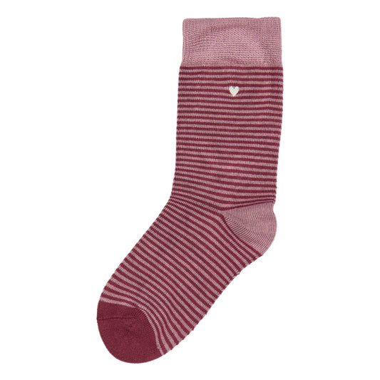 Bamboo Mini Stipe sokkar - Burgendy