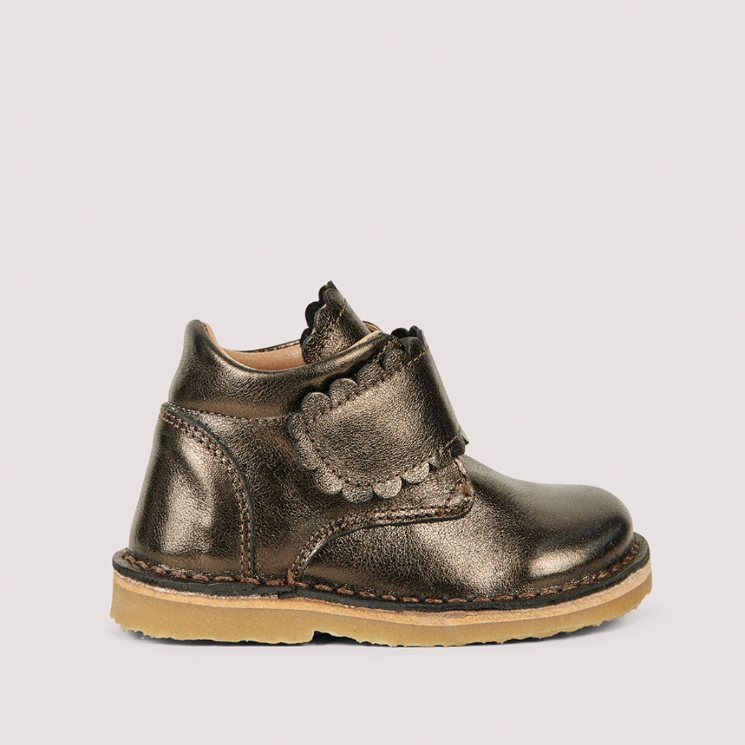 Skór, Scallop Velcro Boot - Beetle