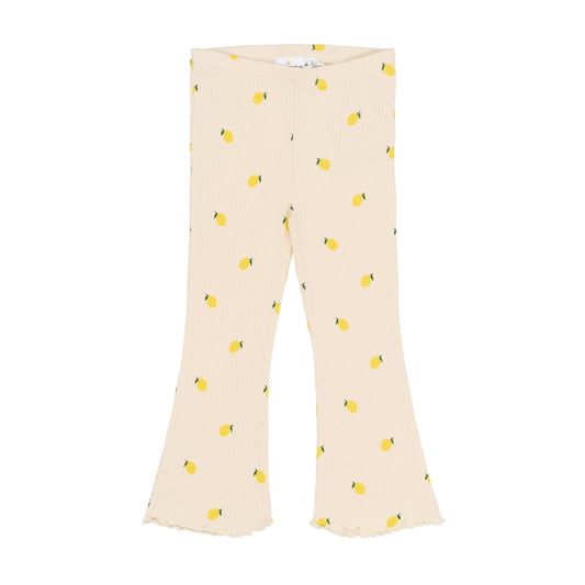 Útvíðar buxur, Smilla - Gardenia Lemon