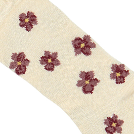 Bamboo Frill sokkar - Autumn Anemone