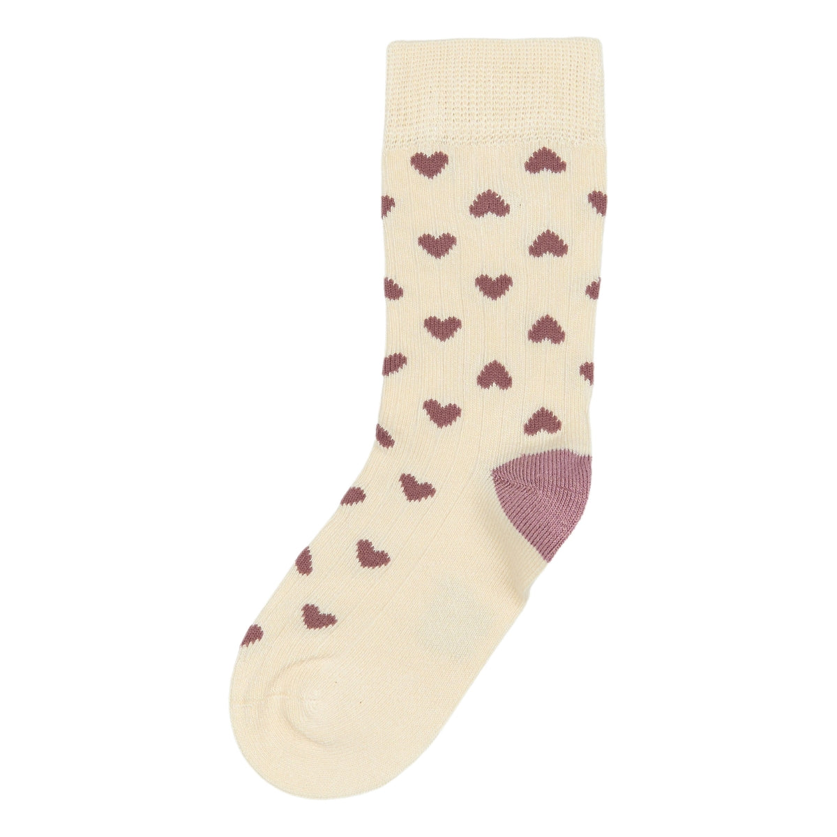 Bamboo Heart sokkar - Off White/Pale Pink