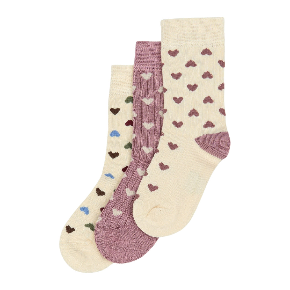 Bamboo sokkar 3pk - Heart Mix