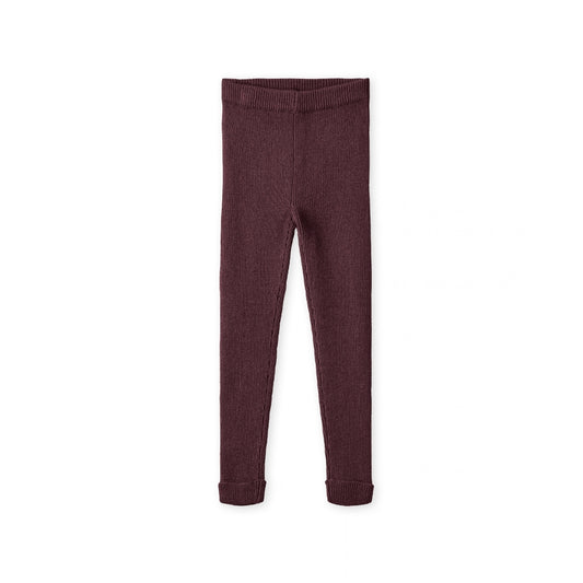 Benna Rib leggings - Burgendy