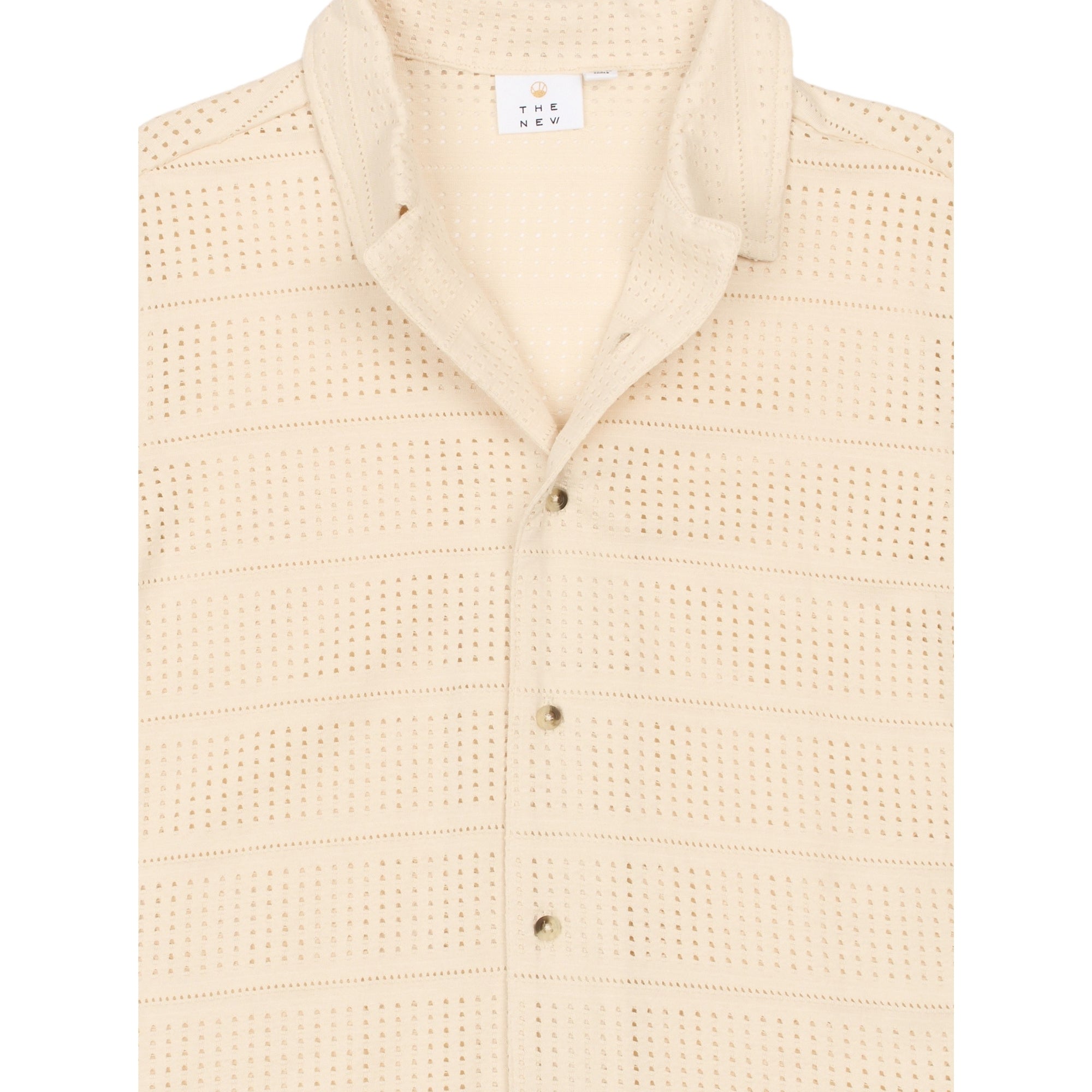 Stuttermaskyrta, Truman - Antique white