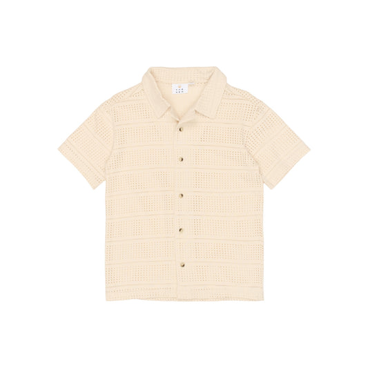 Stuttermaskyrta, Truman - Antique white