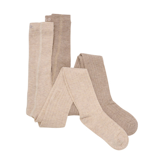 Ullarsokkabuxur 2pk - Mink Melange