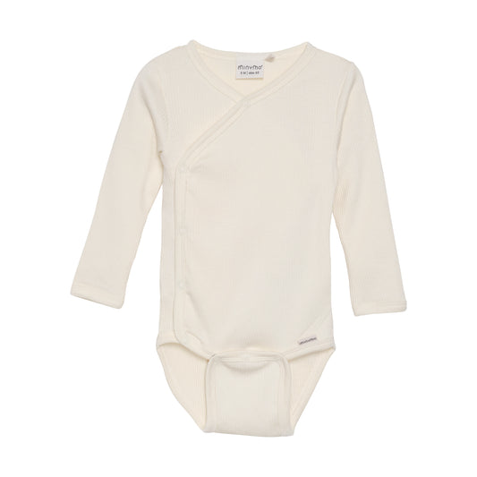 RIB wrap samfella - Seedpearl