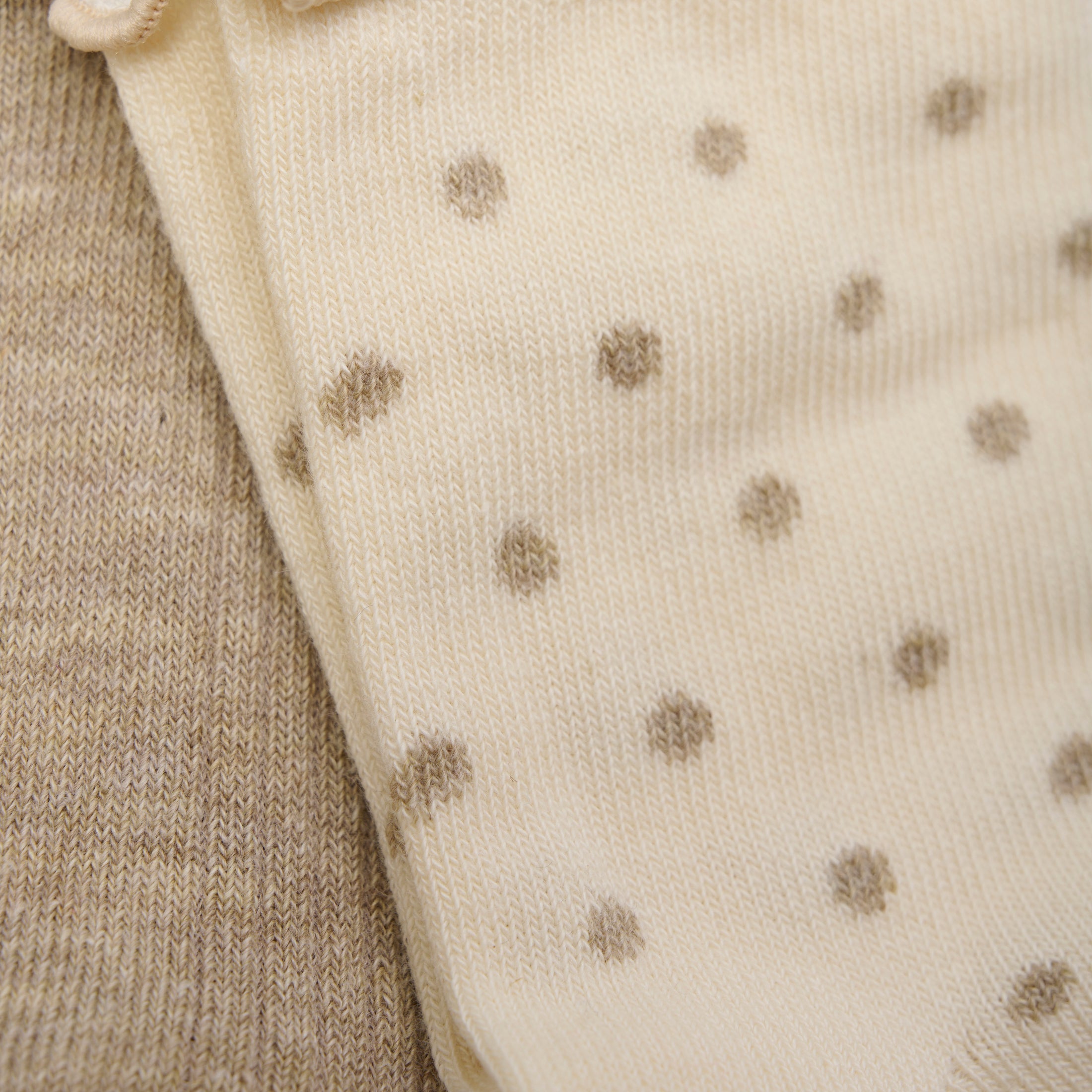 Sokkar m/doppum 2pk - Simply Taupe