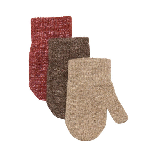 Glitter vettlingar 3pk - Apple Butter