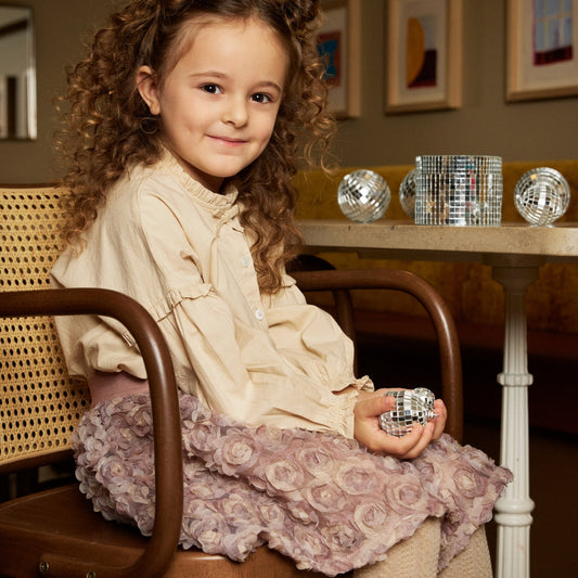 Pils m/mesh blómum - Woodrose