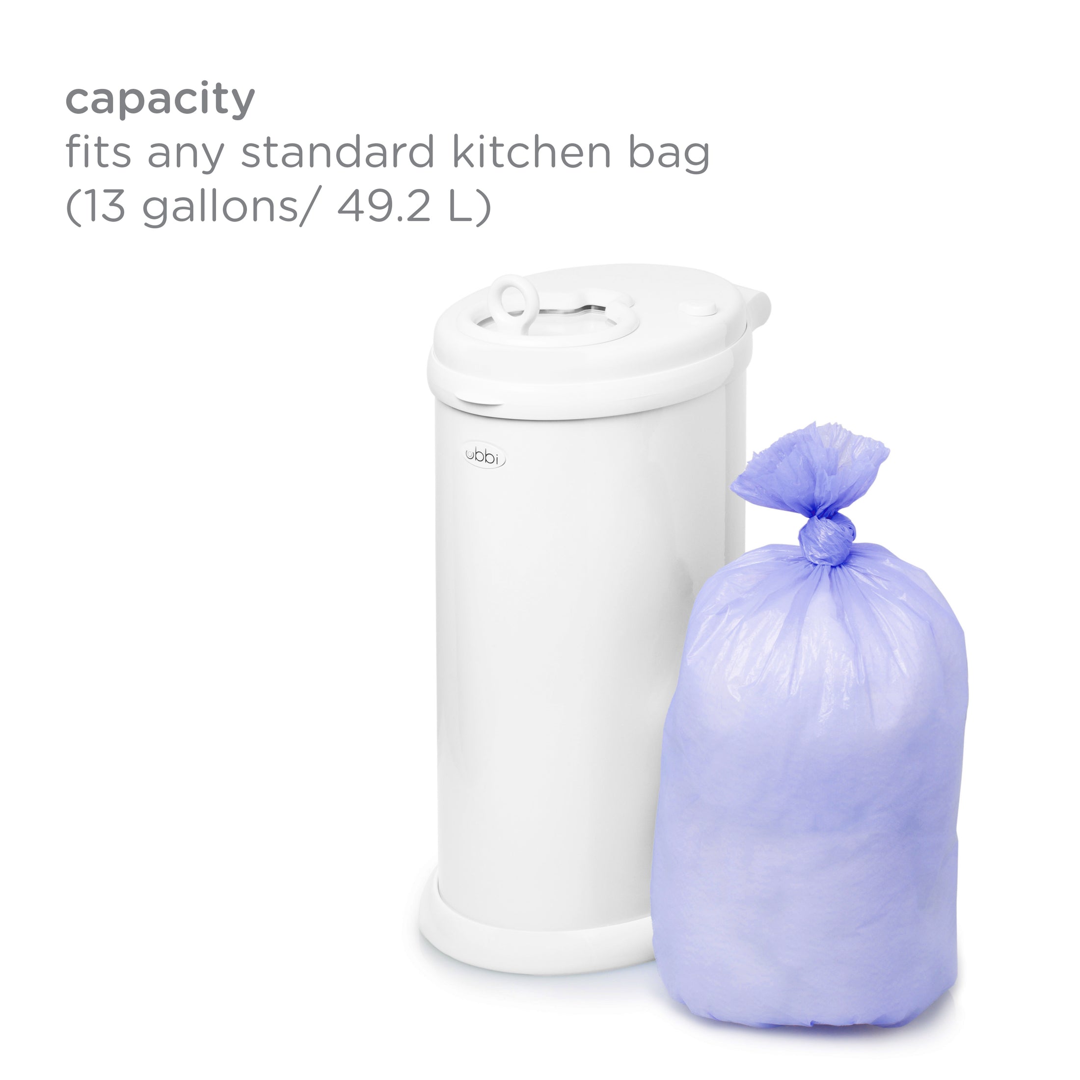 Ubbi - bleyjutunna, White