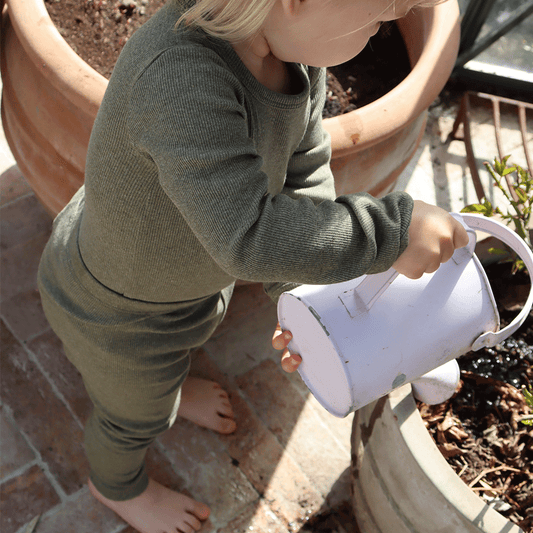 Leggings - Green melange