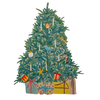 Jóladagatal - Felt Christmas tree