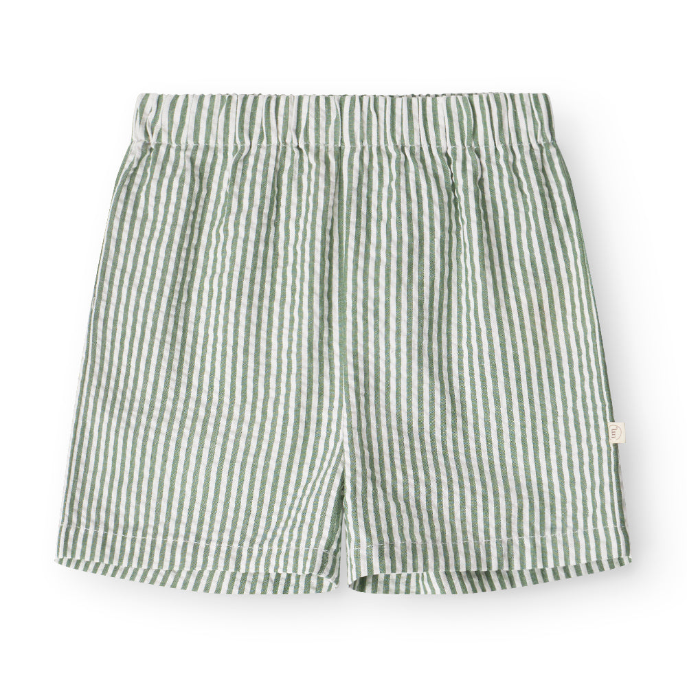 Stuttbuxur - Green stripe